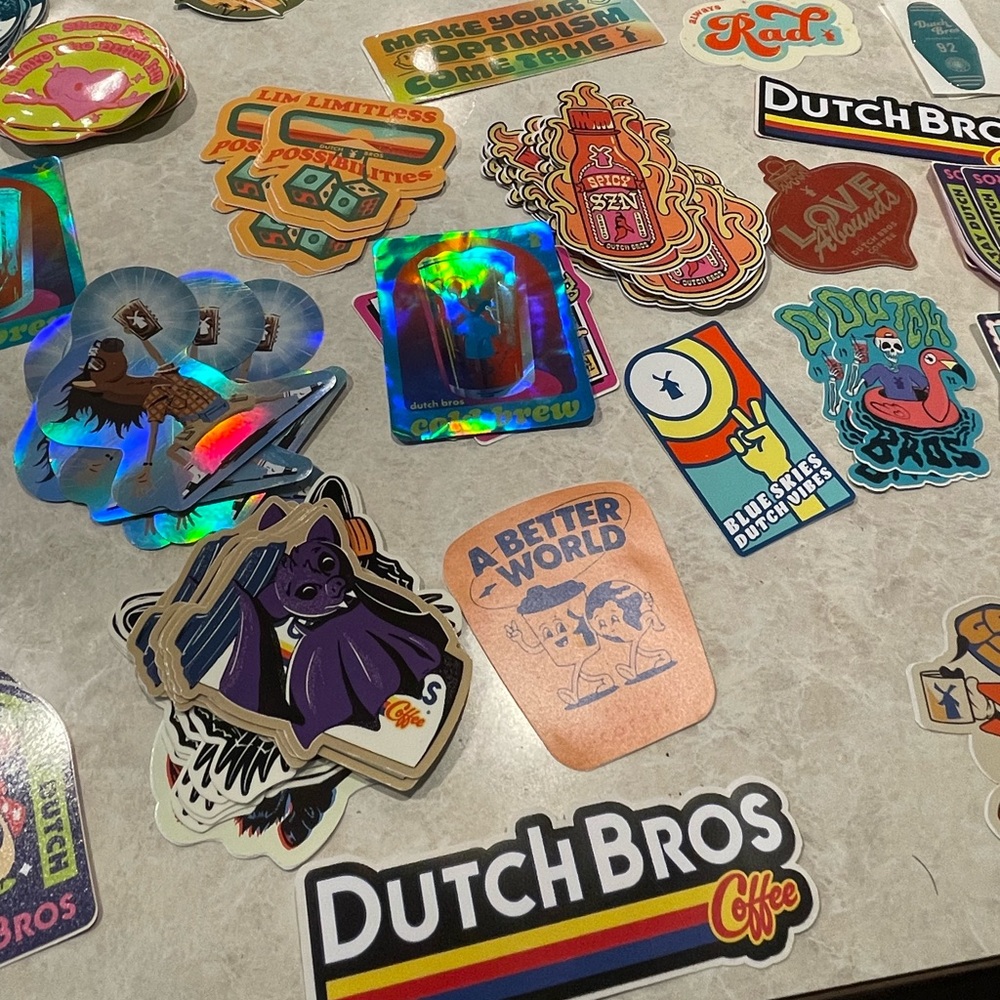 DUTCH BROS 🌷 sticker sale!
